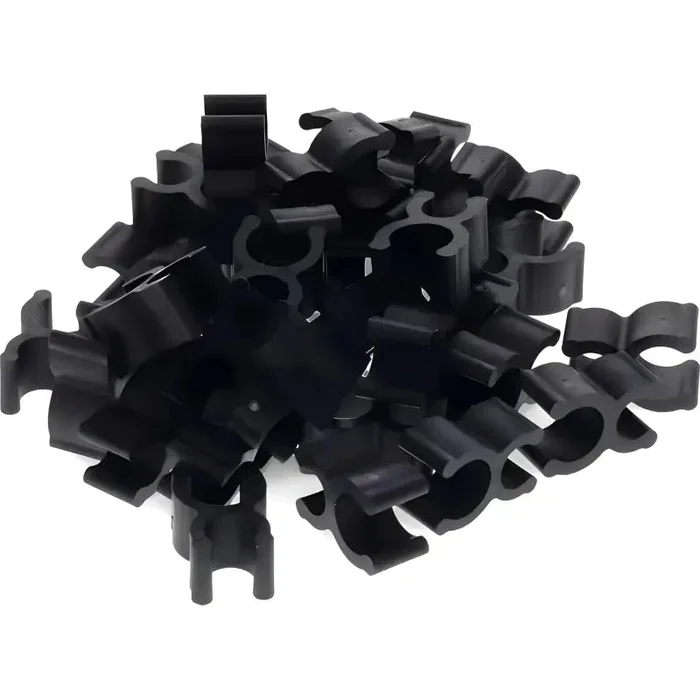 1/4 ” Wireframe Clips for Mini Lights, M5, 5mm LED Lights, Black, Pack of 100