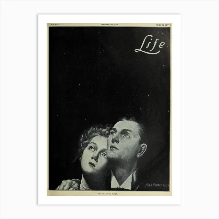 1909 Cover Of Life Magazine, “The Witching Hour” Art Print by Fy! Classic Art Prints and Posters