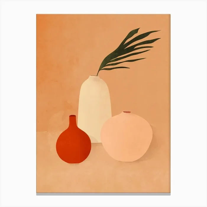 3 Vases Canvas Print by Its Funny Howww
