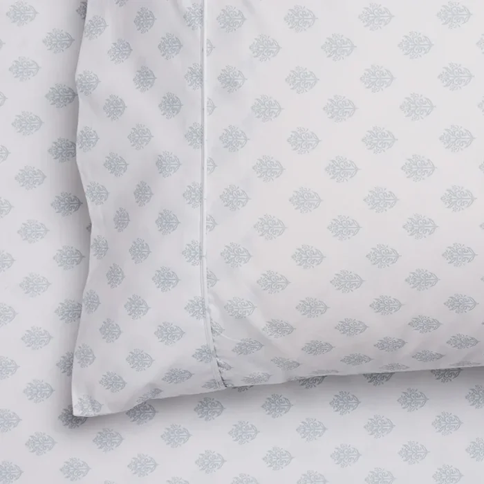 300TC Fresh Damask Blue Sheet Set