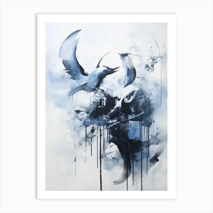 ‘Birds In Flight’ 2 Art Print by Moving Clouds Art
