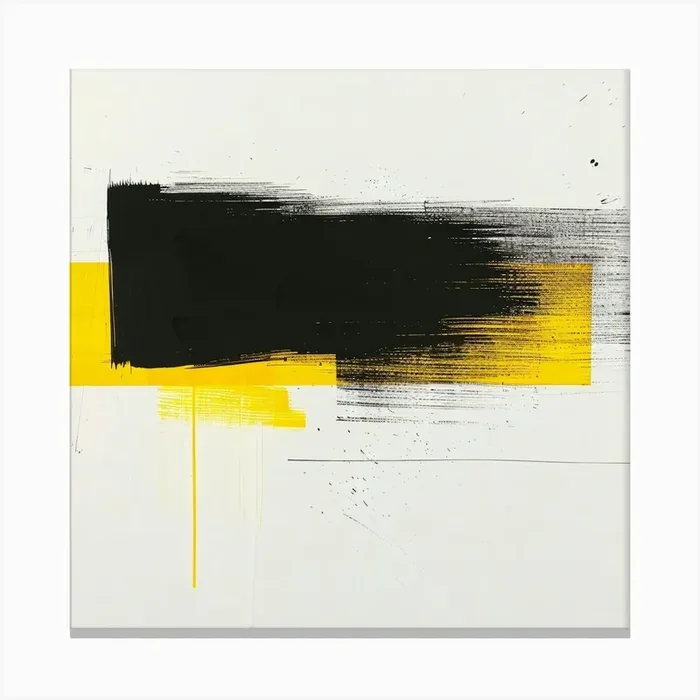 ‘Black And Yellow’ Canvas Print by ThatWorksMedia