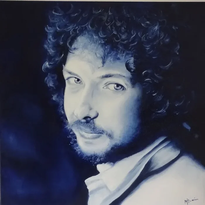 ‘Forever Young’ Bob Dylan (2022) Oil painting by Mel Davies Original Art