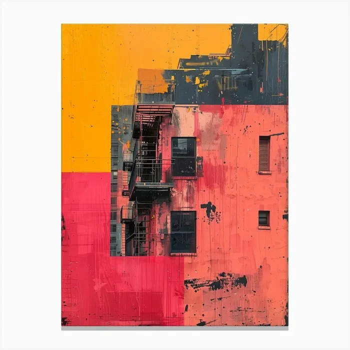 ‘New York City’ 1 Canvas Print by DamianLuna