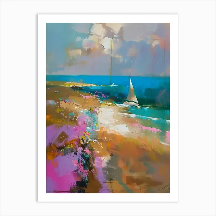 ‘Sailboat’ Art Print by DamianLuna