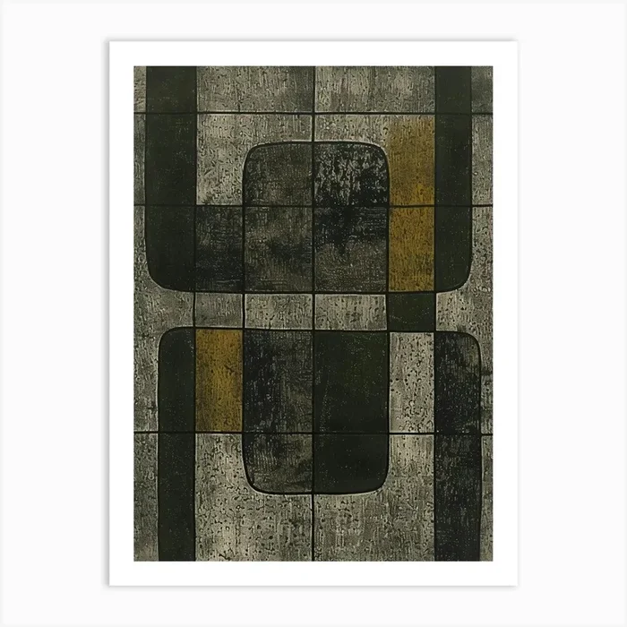 ‘Squares’ 2 Art Print by Moving Clouds Art