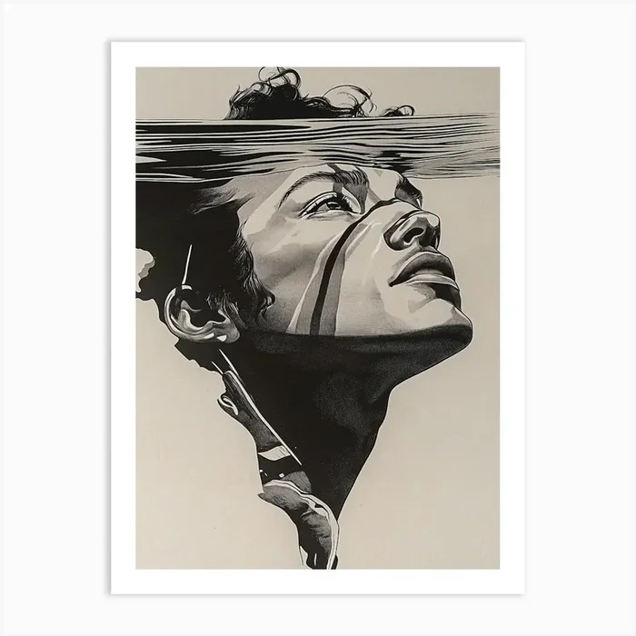 ‘Swimming’ 5 Art Print by ThatWorksMedia