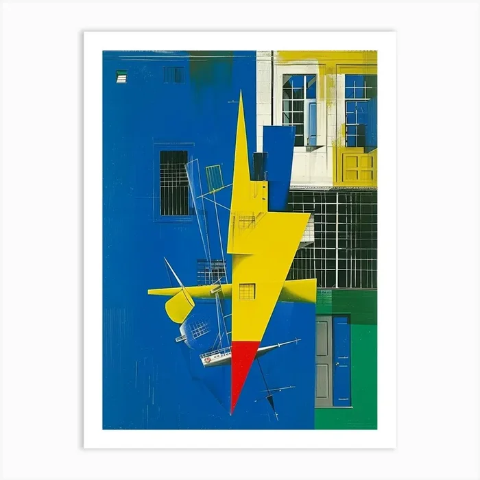 ‘The Blue House’ Art Print by Moving Clouds Art