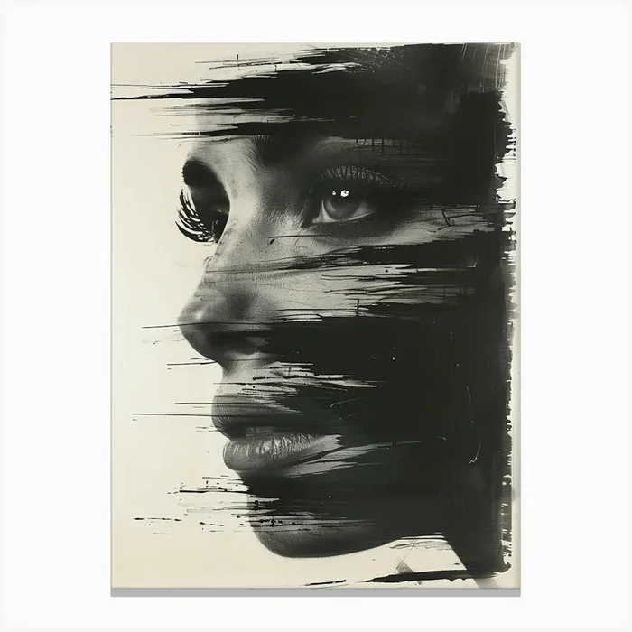 ‘The Face’ 7 Canvas Print by DamianLuna