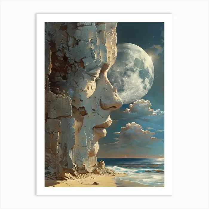 ‘The Moon’ 1 Art Print by DamianLuna
