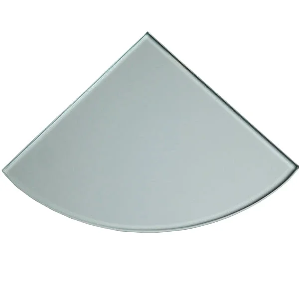 9×9 Clear Glass Tempered Corner Shelf Tile