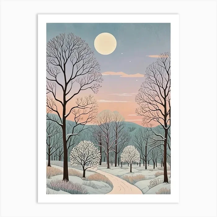 A Frosty Lullaby Art PrintDP by Daydream Pacific