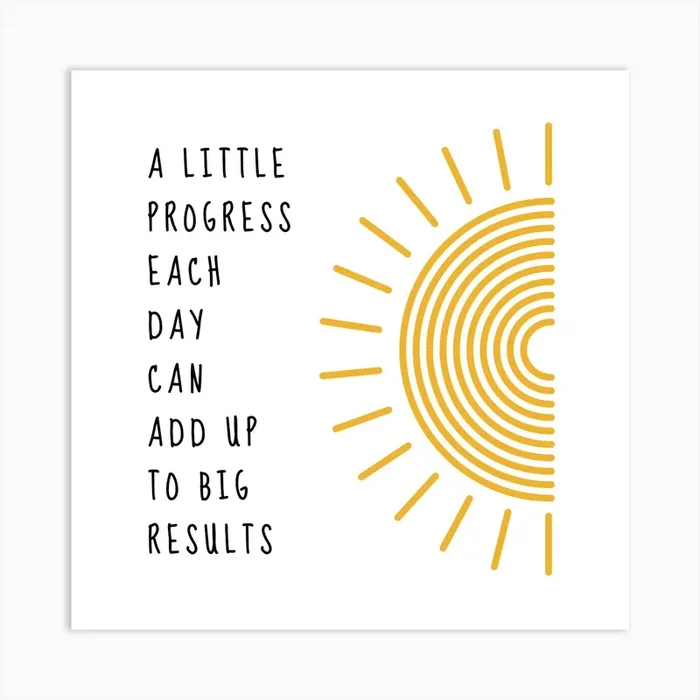 A Little Progress II Art Print by MimiWONDERS