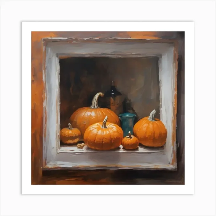A View of Pumpkins Art PrintMA by Mary Ann Horn