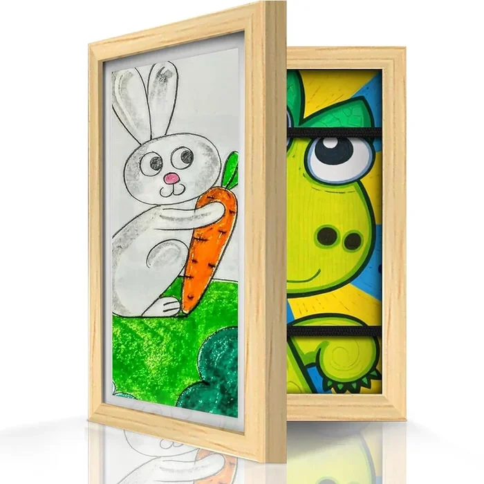 A4 Kids Photo Frame for Paintings/Drawing/Artwork for walls Children Picture Frame & Easy Swappable Kids Art Frame (Size 9.2×12.6 inch)