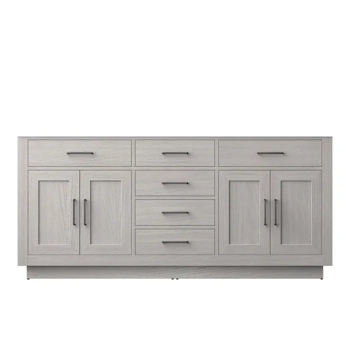 Abbey 72 in W x 22 in D White Oak Double Bath Vanity