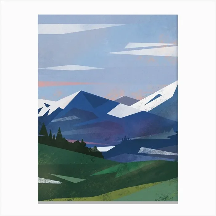 Abstract Alpine VI Canvas Print by Longview