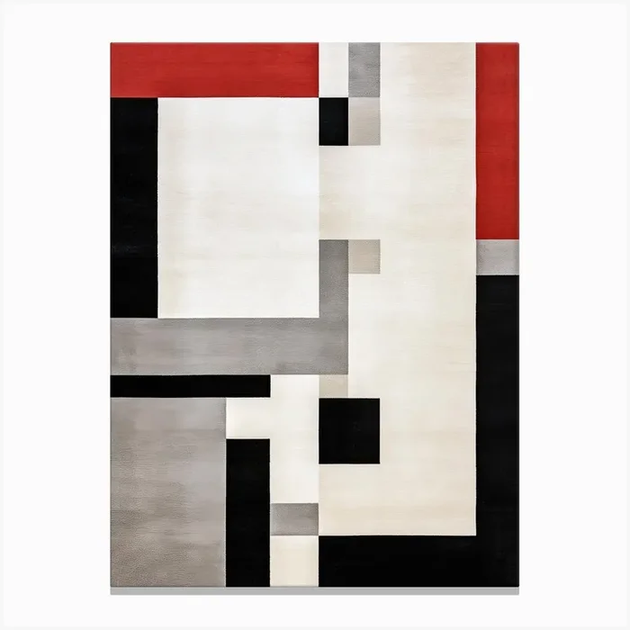 Abstract Angles; Geometric Art In The Mid Century Canvas Print by Art-Syndicate