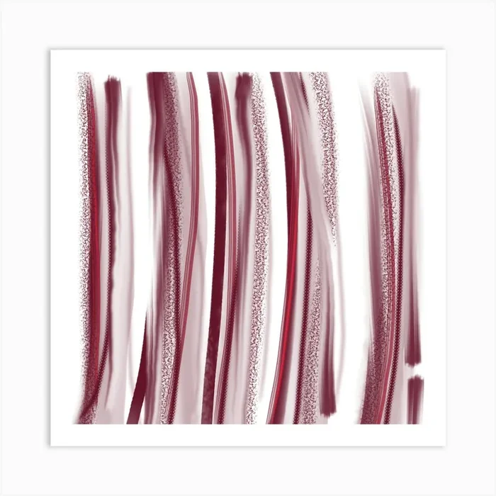 Abstract Brushstrokes Art Print by Vioje
