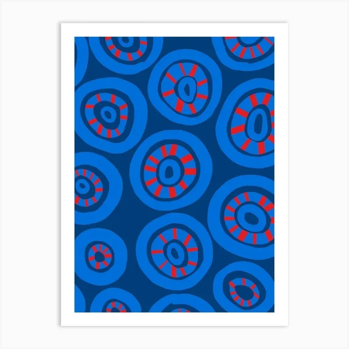 Abstract Circle Art Print by Molly Gransden