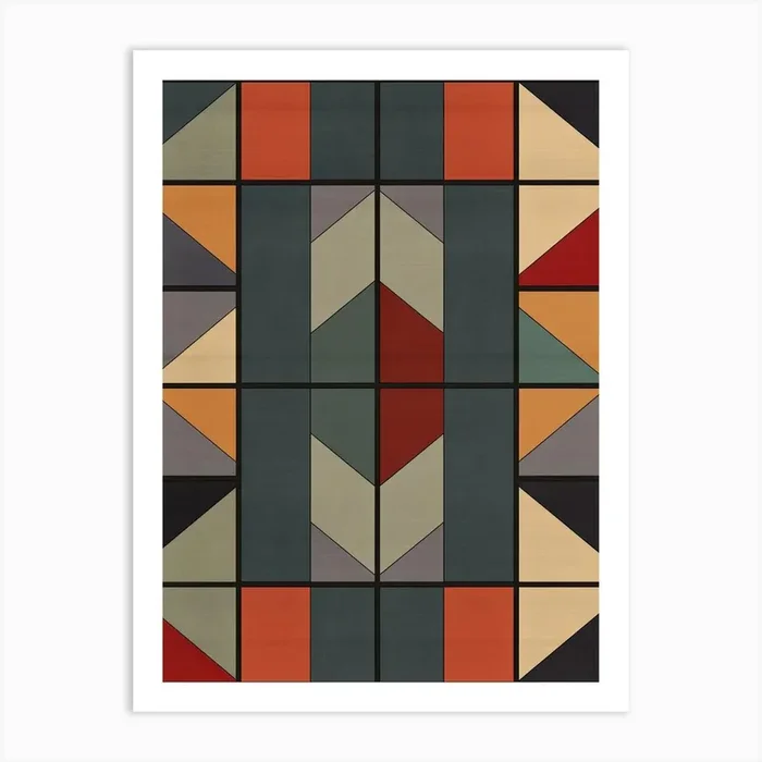 Abstract Coordinates Art Print by Art-Syndicate