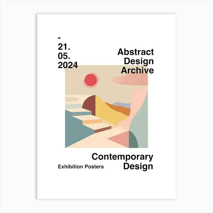 Abstract Design Archive Poster 02 Art Print by Abstract Art Expressions