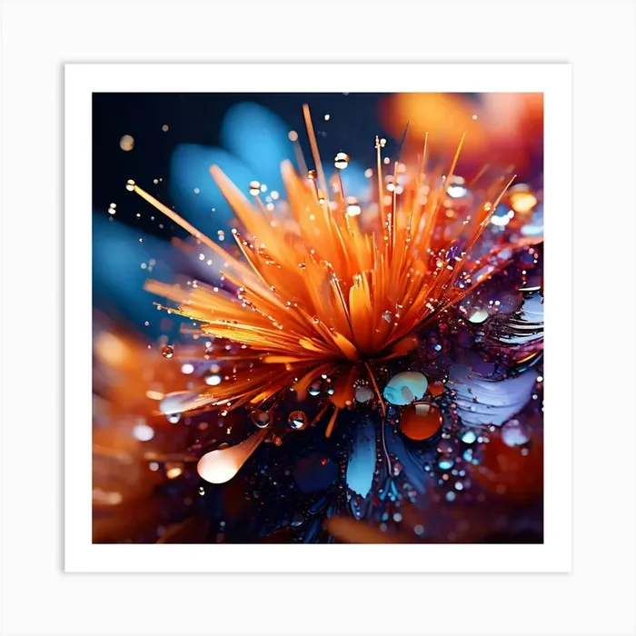 Abstract Flower 1 Art Print by markoadamo