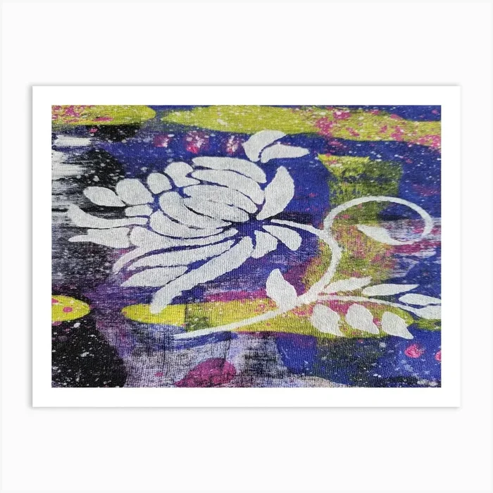 Abstract Flower Painting Art Print by Stomper71