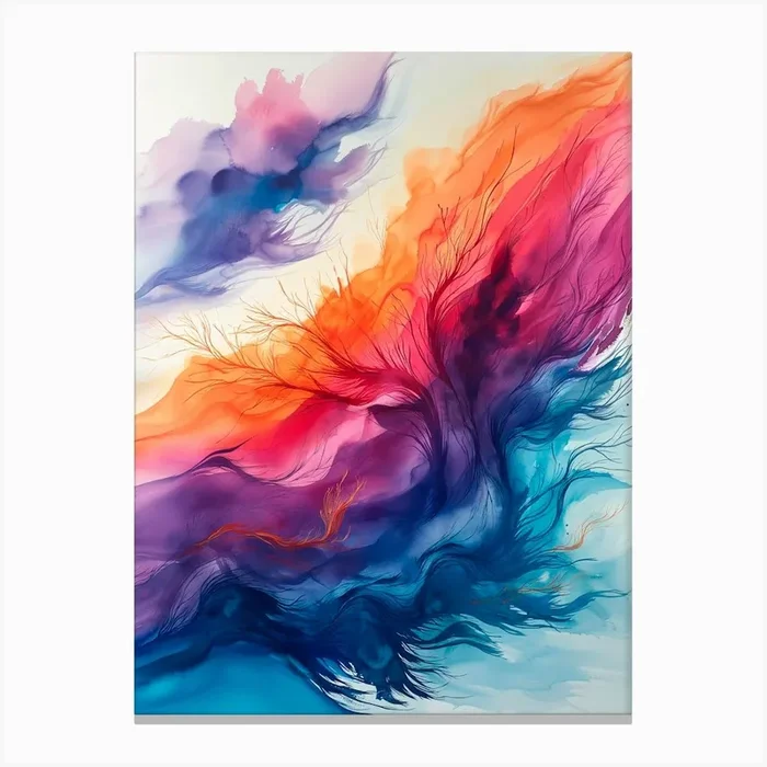 Abstract Gentle Wind Canvas PrintNS by Neumar Studio
