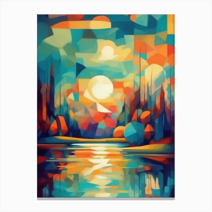 Abstract Landscape Painting 2 Canvas Print by Art shop
