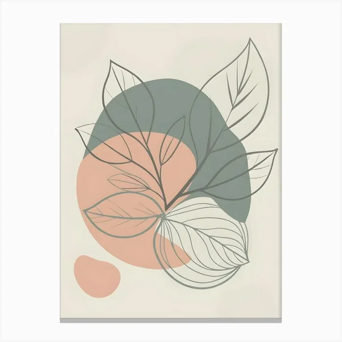 Abstract Leaves 17 Canvas Print by Art shop