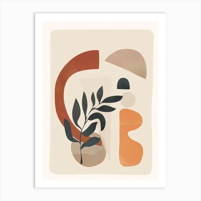 Abstract Minimal Shapes 04 Art Print by Nadja
