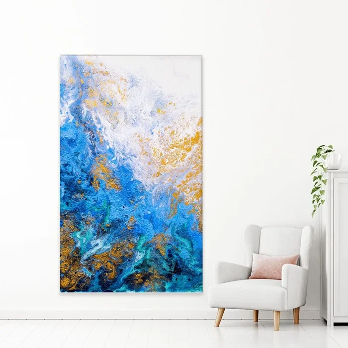 Abstract Ocean Canvas Print
