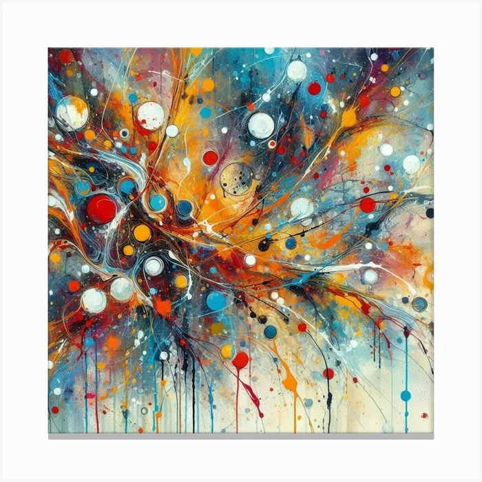 Abstract Painting Canvas PrintSI by Second innings