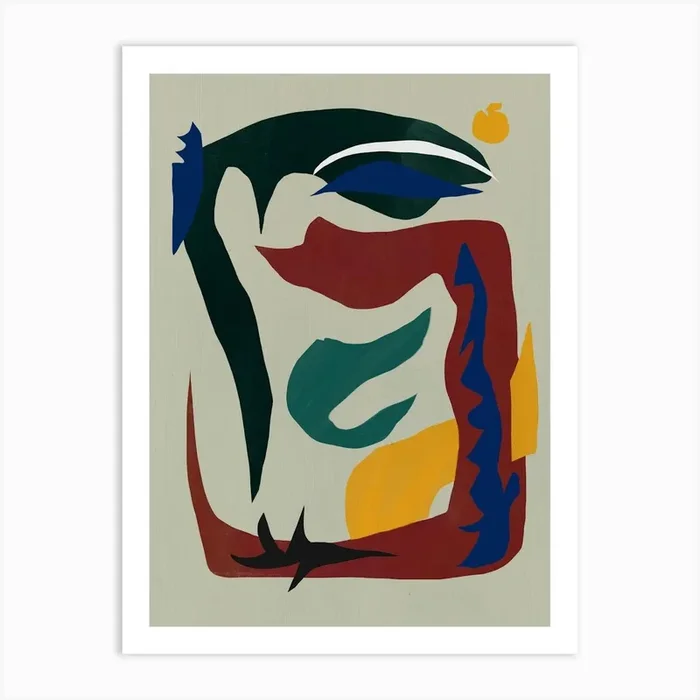 Abstract Painting cut out 05 Art Print by Little Dean