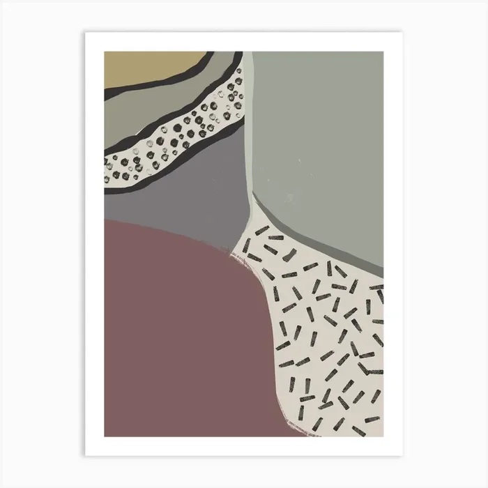 Abstract Painting With Dots Art Print by Imaginative