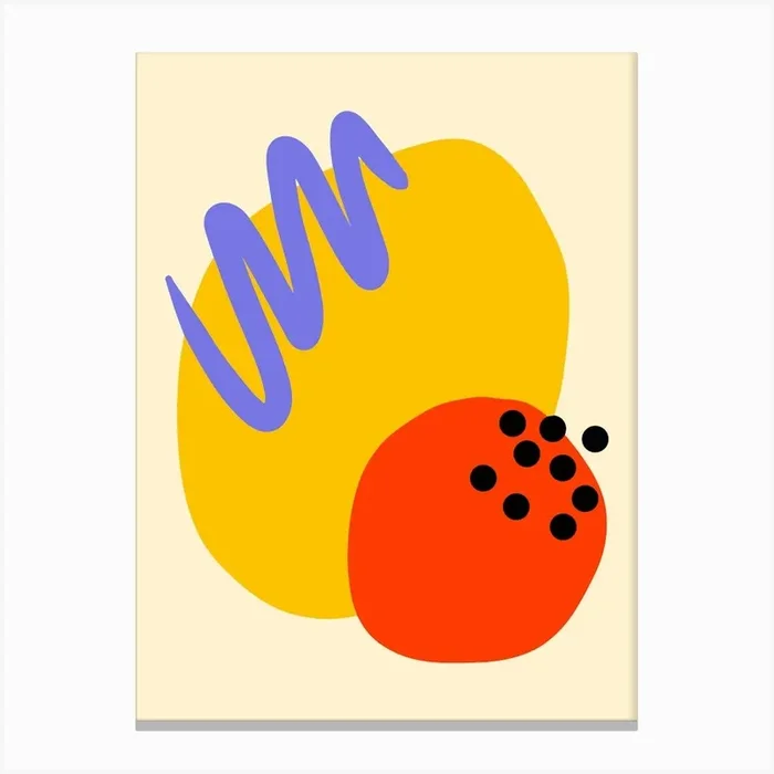 Abstract Shapes Canvas Print by Sen Studio Art