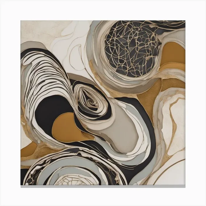 Abstract Swirls Canvas PrintTA by Trend art