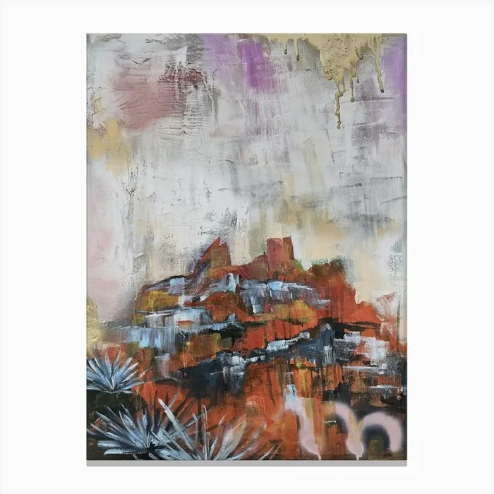 Abstract Texas Canvas Print by Indigo Rain