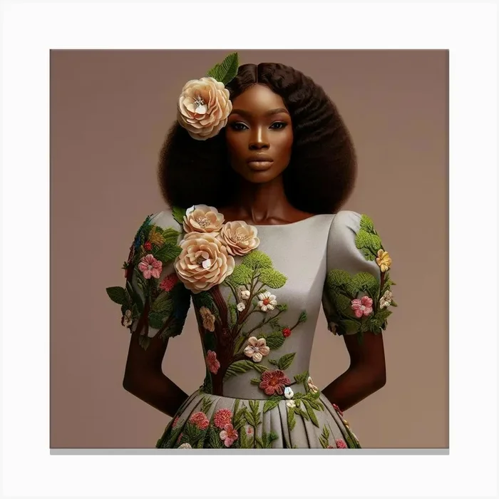 Afrofuturism 4 Canvas Print by StyleSavvyCampbell