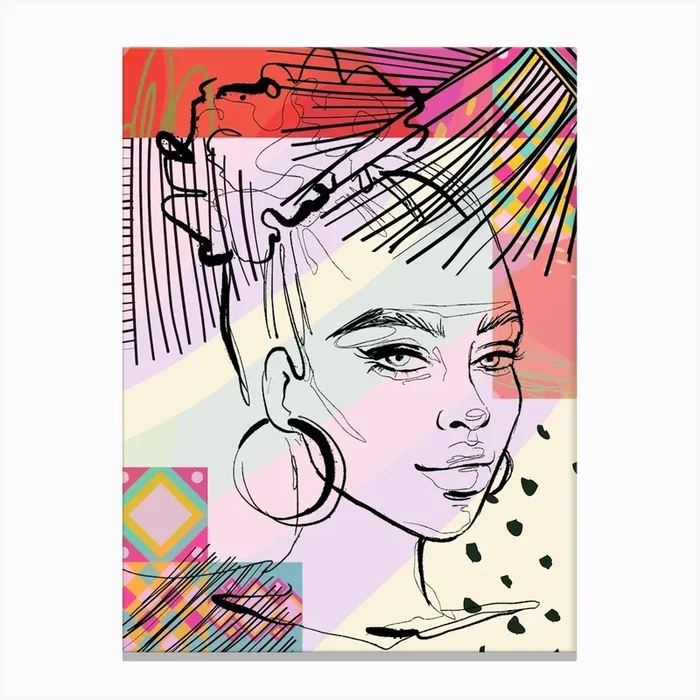 Afrofuturism Canvas Print by Karina Tsehelnyk