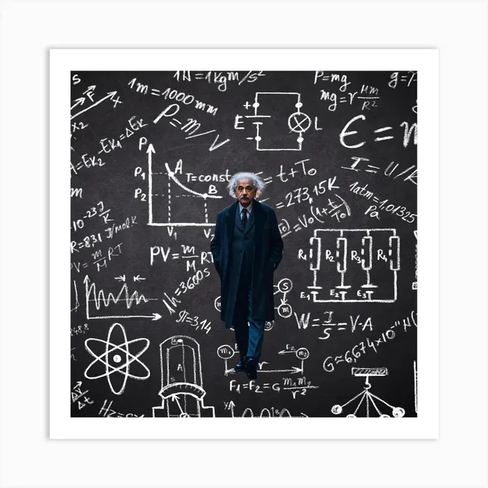 Albert Einstein Art Print by pi shop