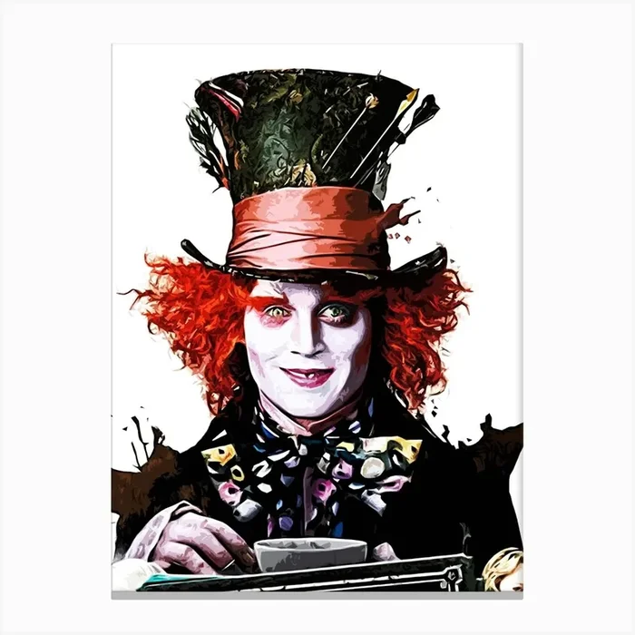 Alice In Wonderland movie 4 Canvas Print by ontoseno