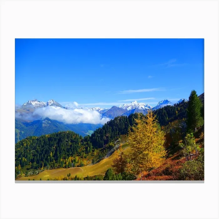 Alpine Landscape Canvas Print by Theo’s Picture Factory