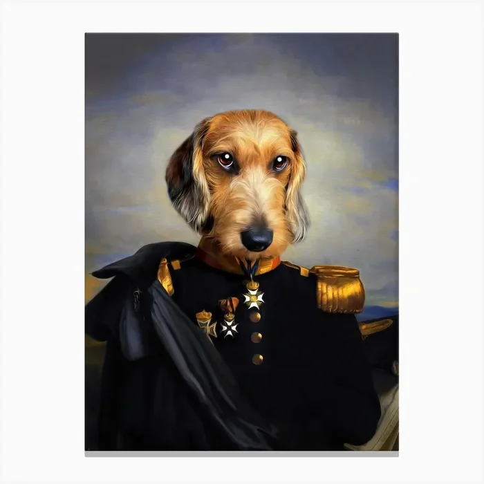 Amazing Keesie The Dachshund Pet Portraits Canvas PrintL- by l’Animorphe – Lanimorphe by Tein Lucasson