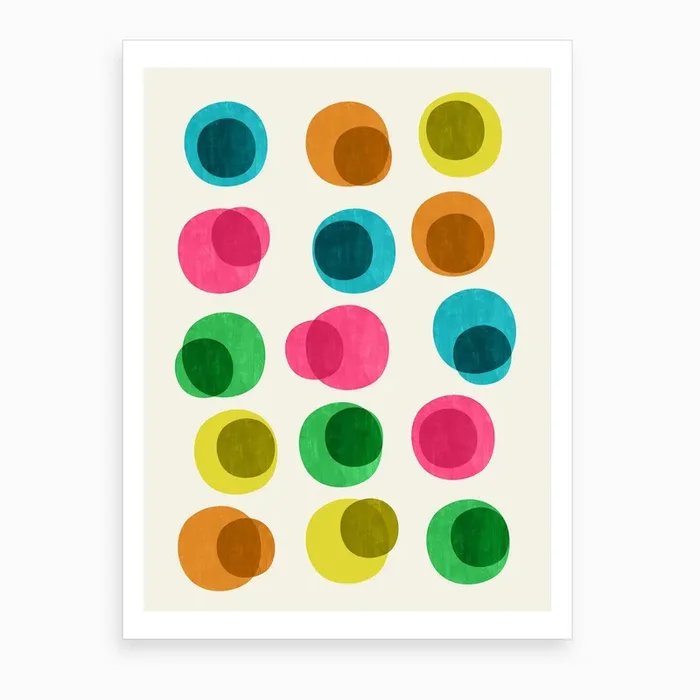 An Array Of Circles Art Print by Trevor May