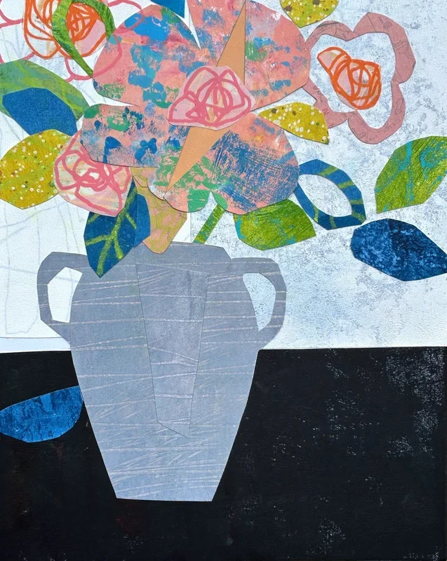 Ancient Vessel with Wildflowers – Small