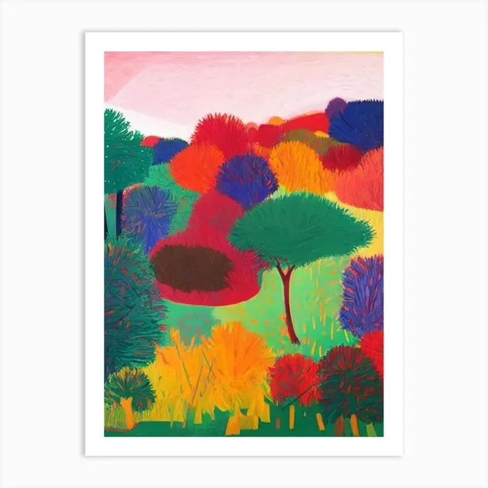 Andasibe Abstract Colourful Art Print by National Park Posters