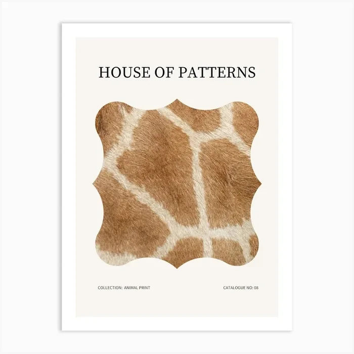 Animal Print Poster 8 Art Print by House of Patterns