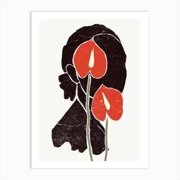 Anthurium Art Print by Yuyu Pont